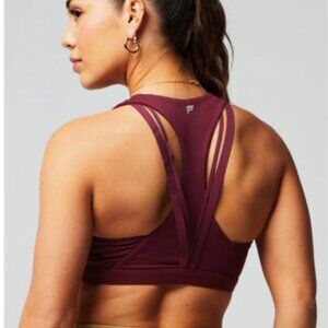 Fabletics Burgundy Sports Bra